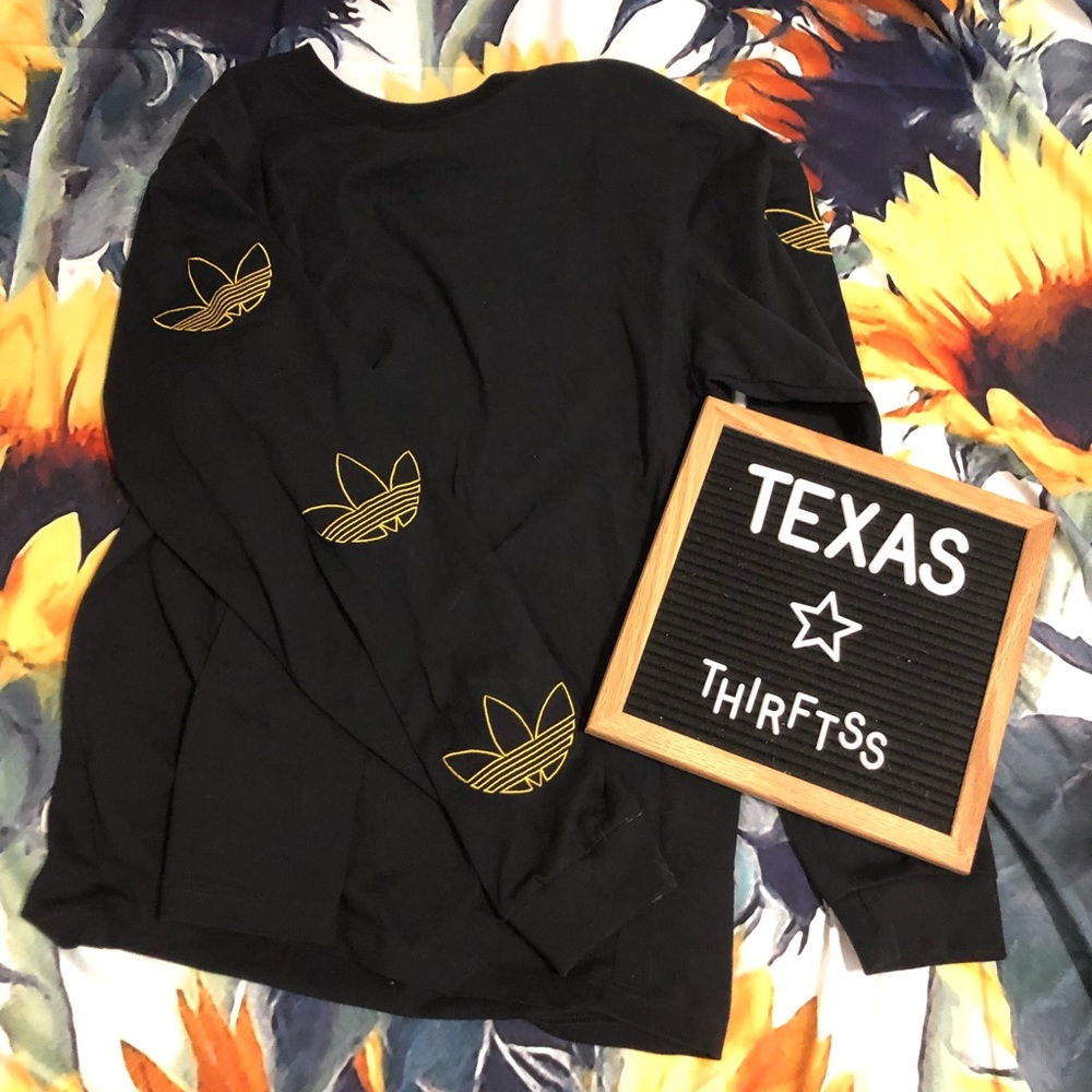 ✰Adidas Black Long Sleeve Shirt